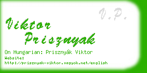 viktor prisznyak business card